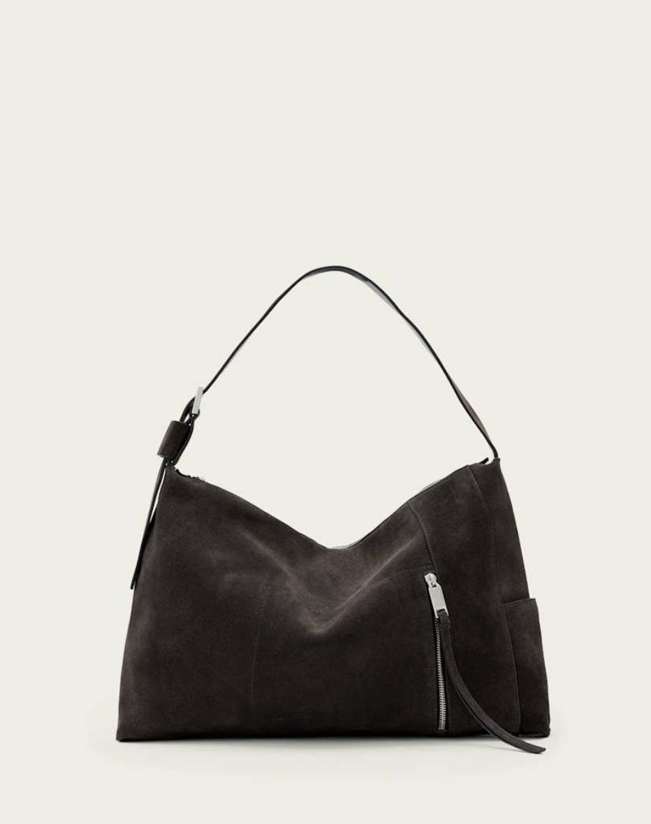 Alba Suede Shoulder Bag