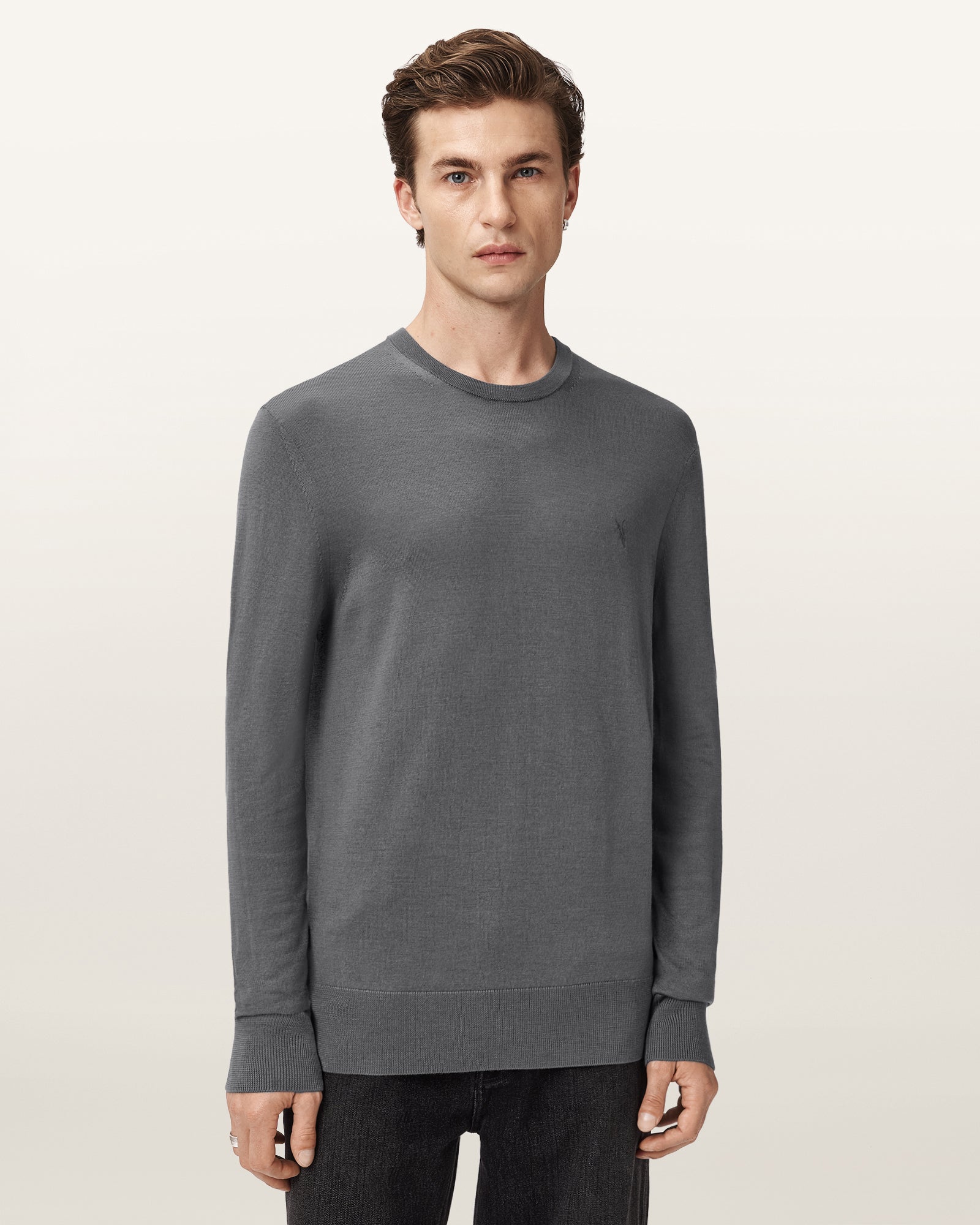 ASHER GREY Color Mode Merino Crew Knit from AllSaints
