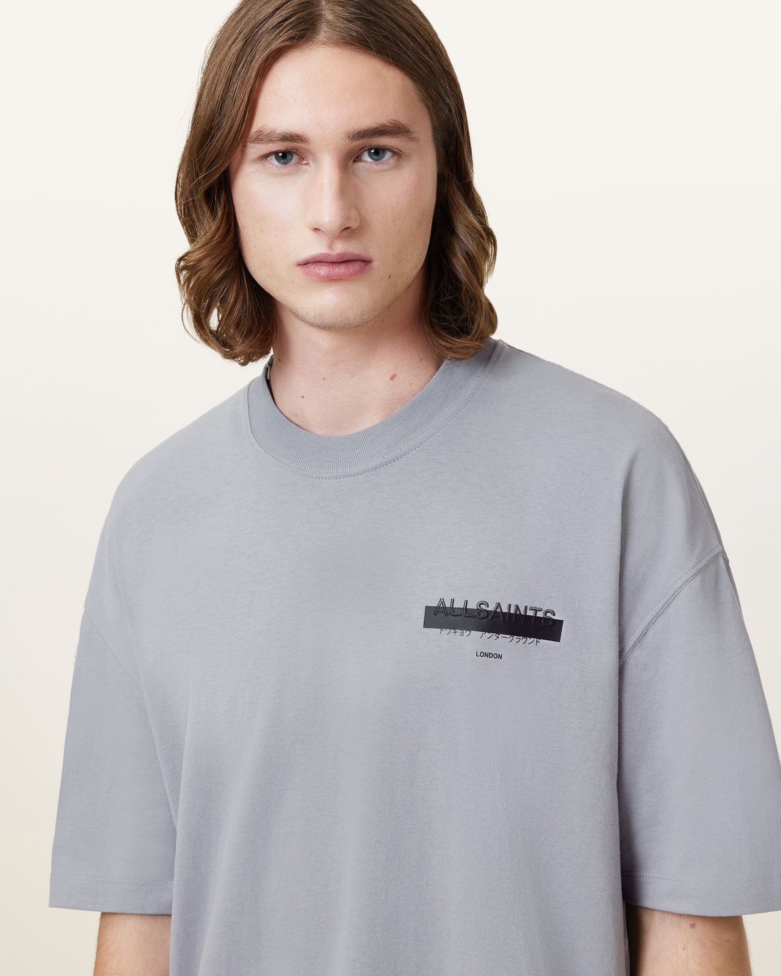 HALFPIPE GREY Color Redact SS Crew from AllSaints