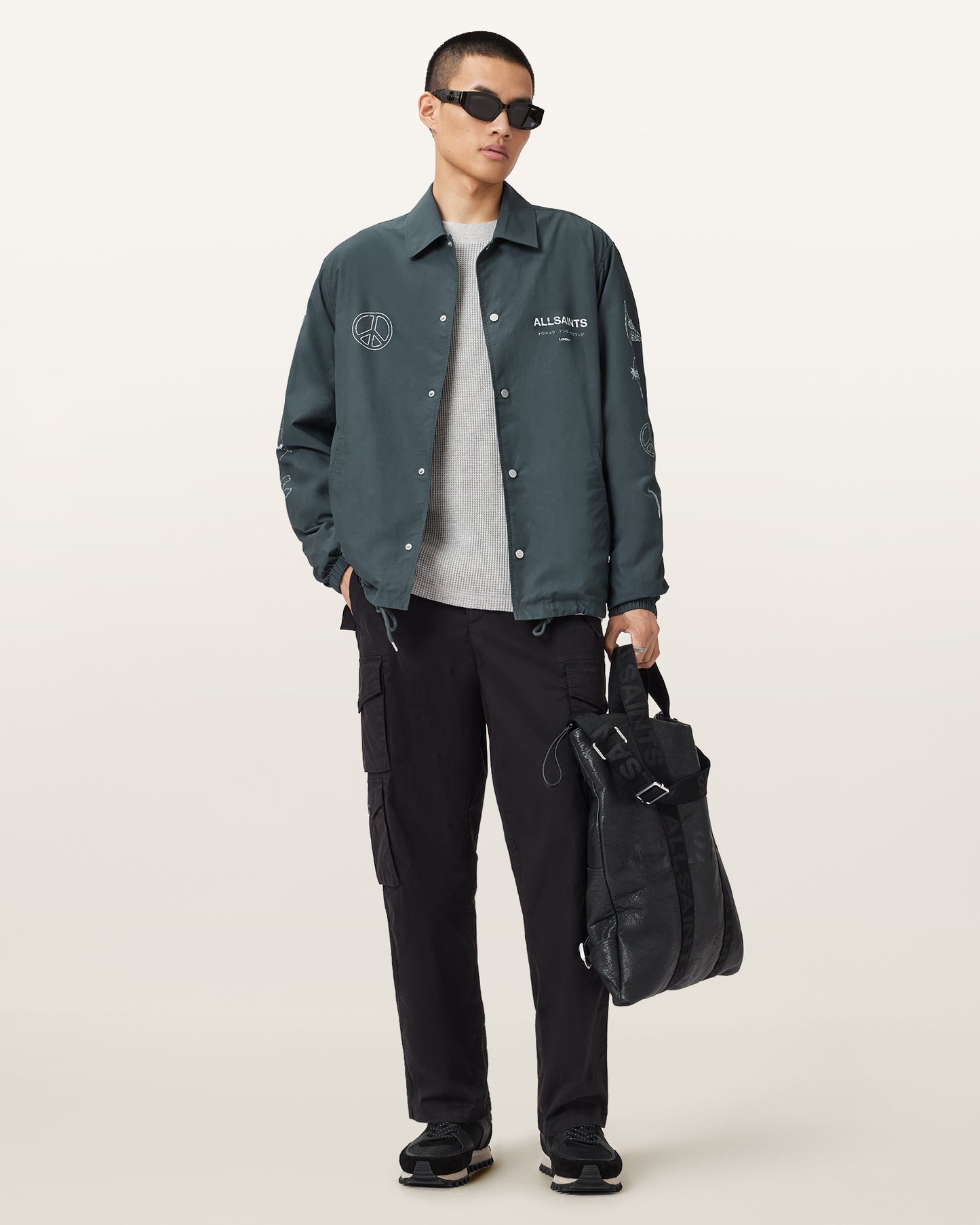 SUNIL BLUE Color Orbital Coach Jacket from AllSaints