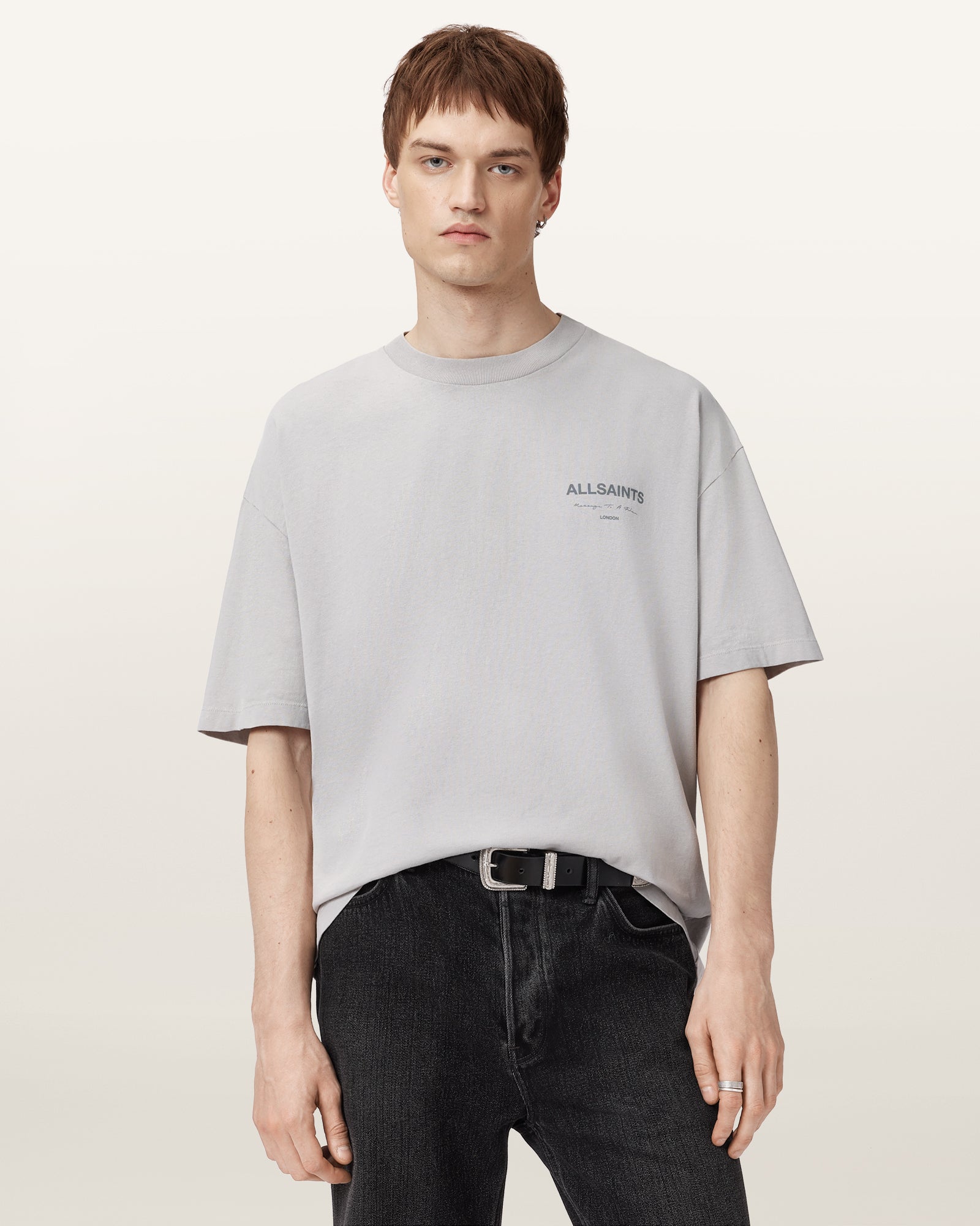 CARBON GREY Color Future SS Crew from AllSaints