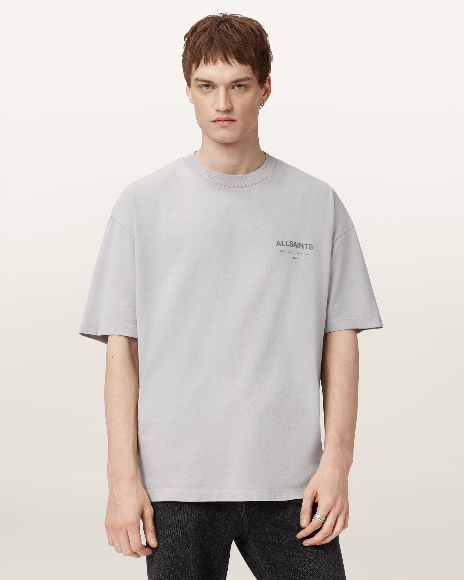 CARBON GREY Color Future SS Crew from AllSaints