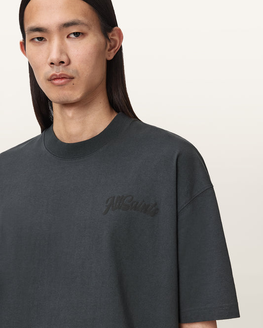 Washed Black Color Odyssey SS Crew Tee from AllSaints