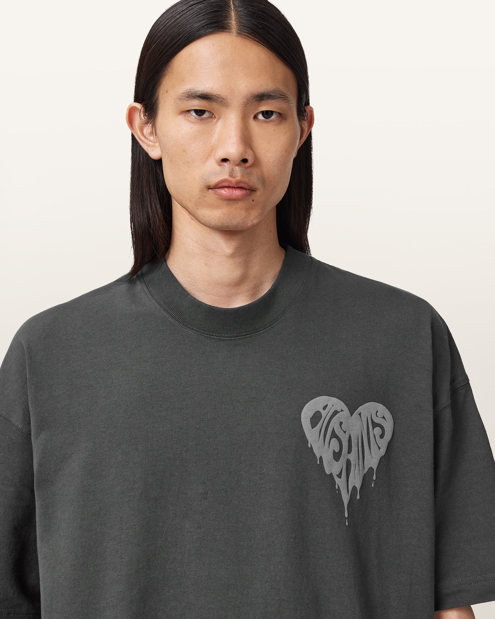 Washed Black Color Trip SS Crew from AllSaints