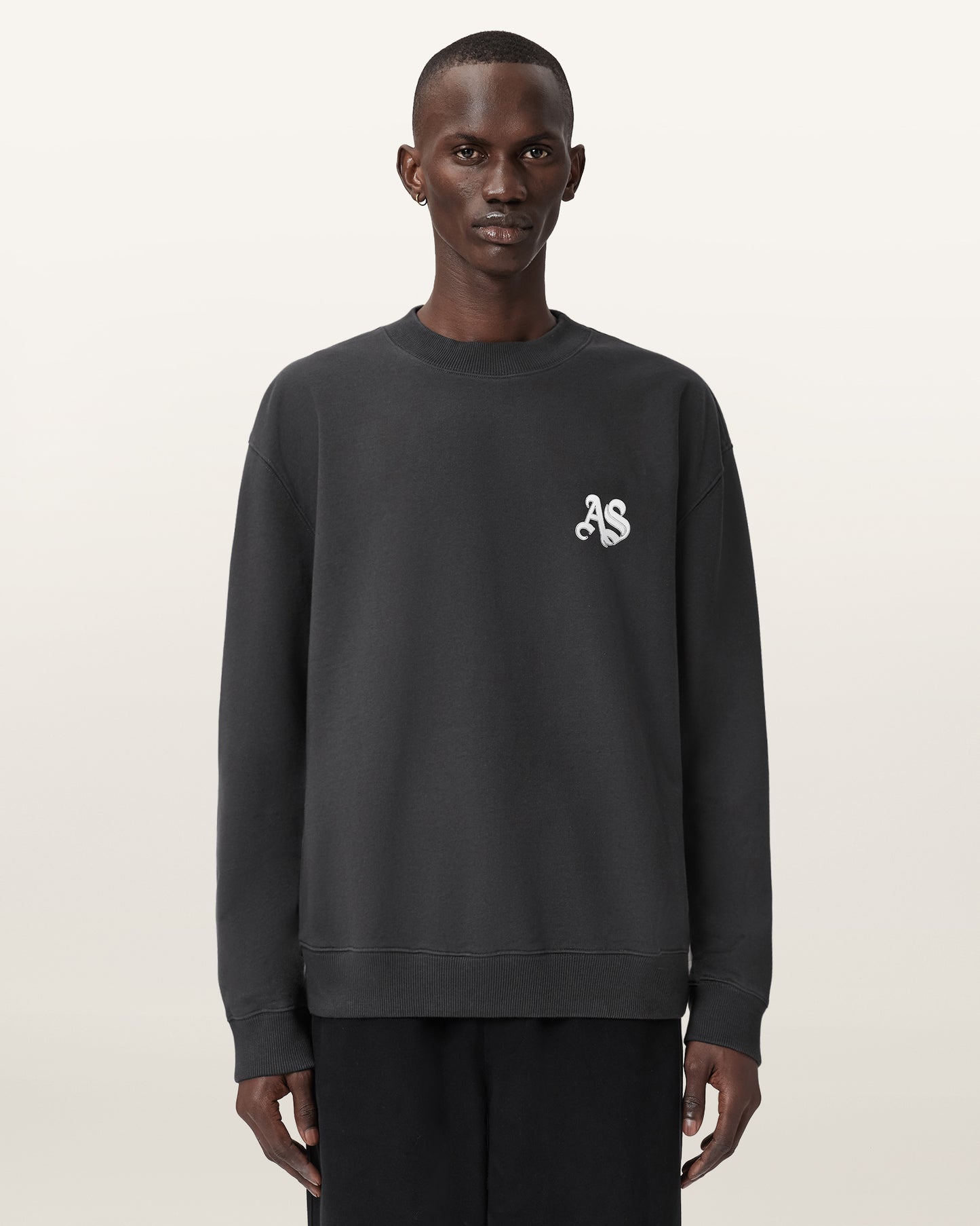 Washed Black Color Icon Crew from AllSaints