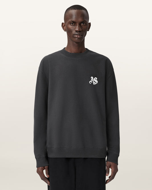 Washed Black Color Icon Crew from AllSaints