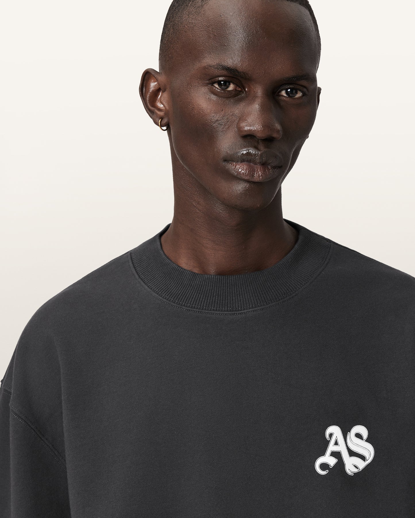 Washed Black Color Icon Crew from AllSaints