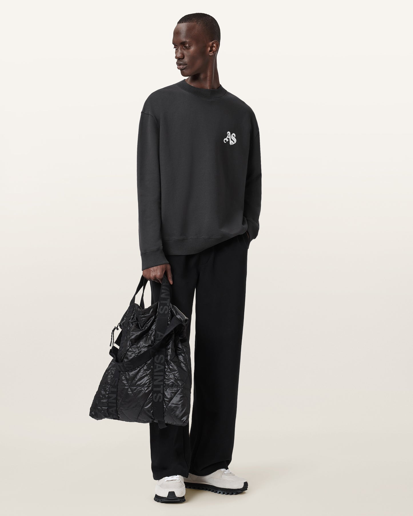 Washed Black Color Icon Crew from AllSaints
