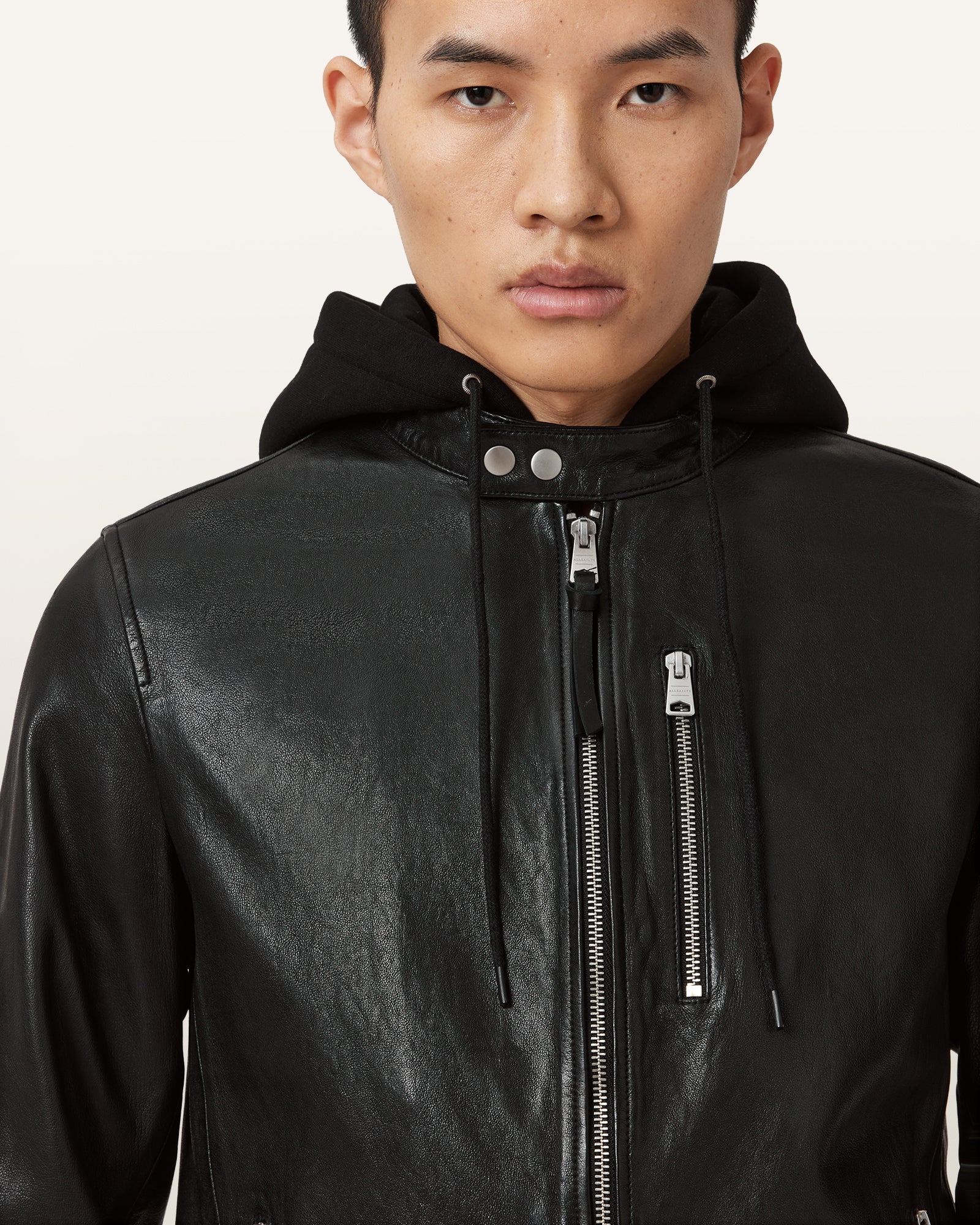 Black Color Ashton Leather Jacket from AllSaints