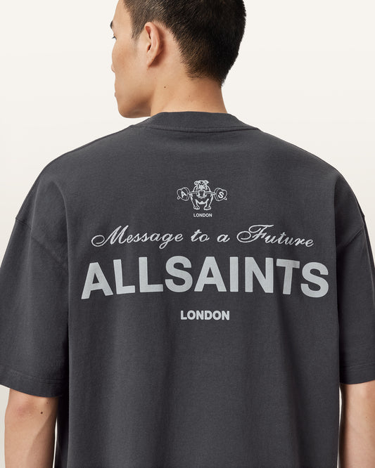 Washed Black Color Herald SS Crew from AllSaints