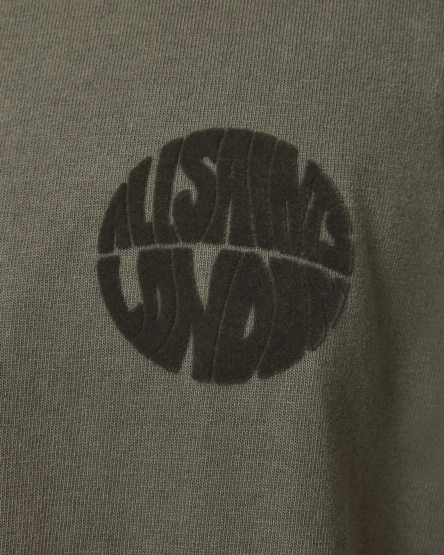 Forest Green Color Waved SS Crew from AllSaints