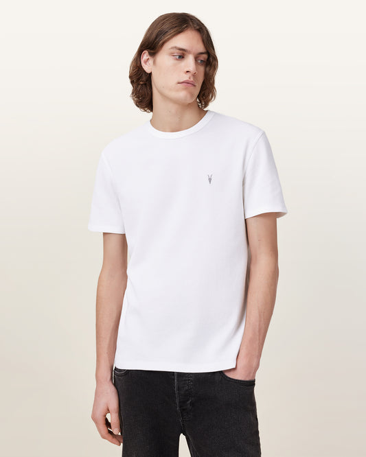 Chalk White Color Ellis SS Crew Tee from AllSaints