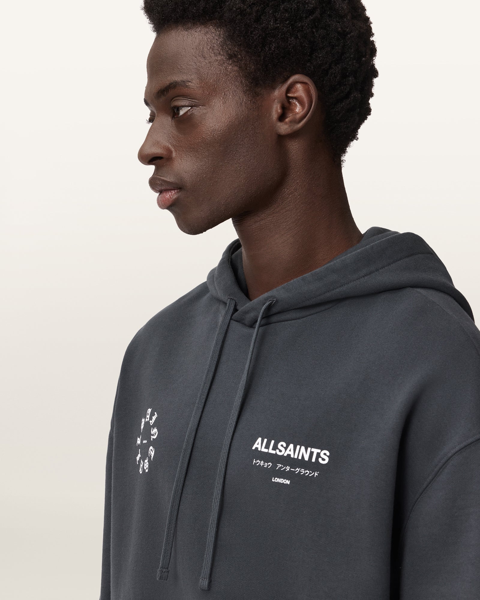 Washed Black Color Kindred Oth Hoody from AllSaints
