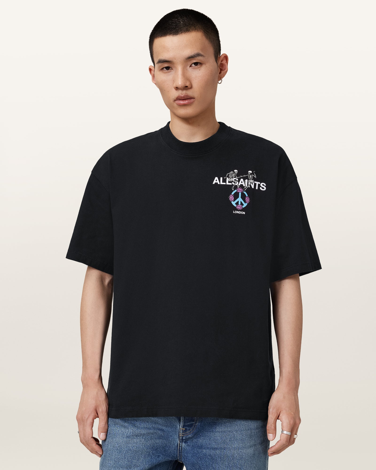Washed Black Color Reincarnate SS Crew from AllSaints
