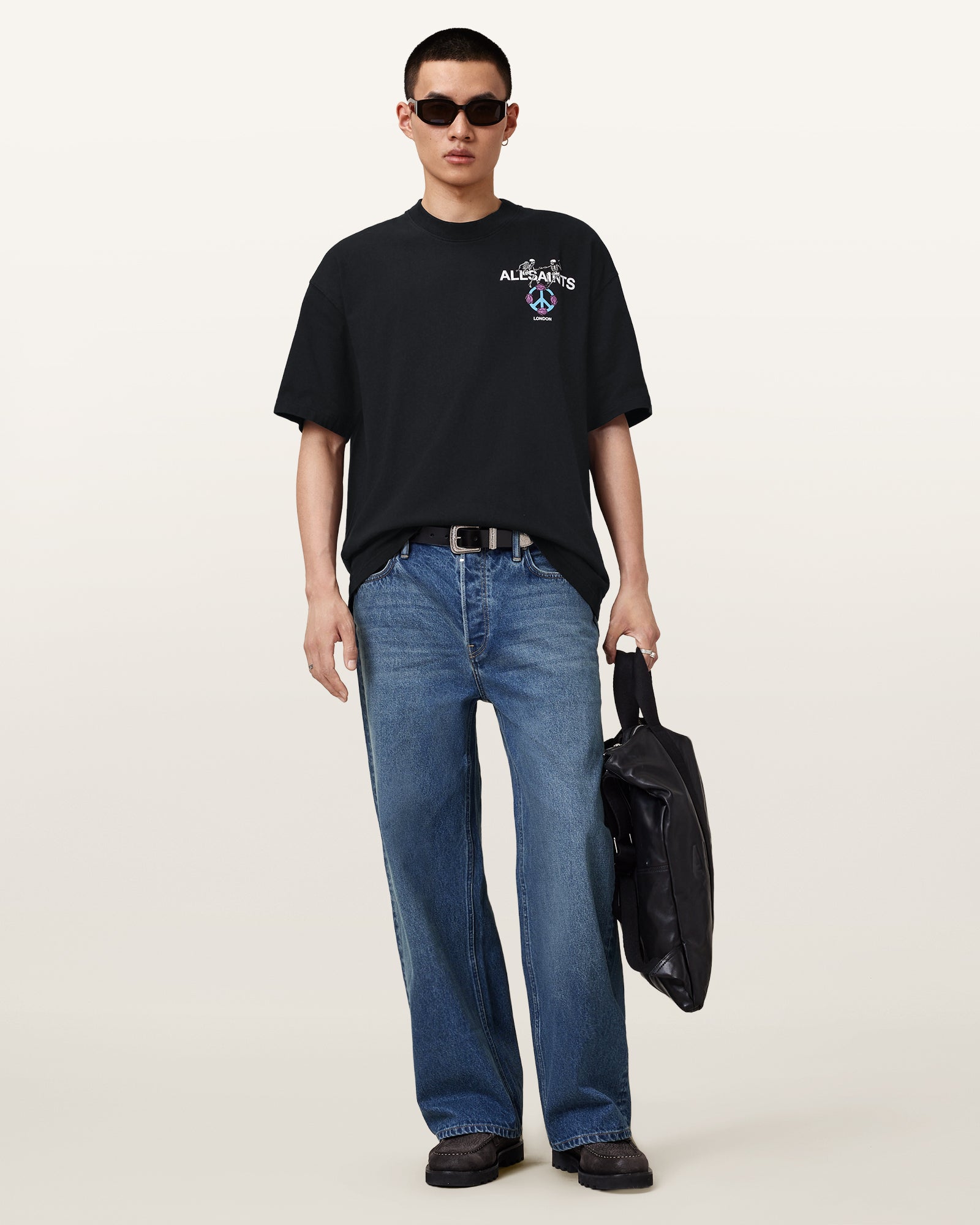 Washed Black Color Reincarnate SS Crew from AllSaints