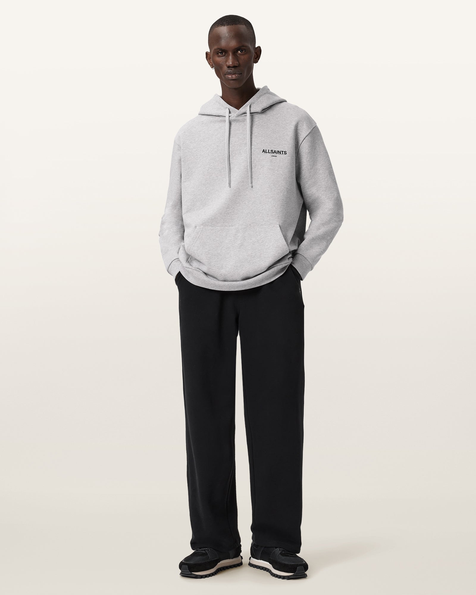 Light Grey Marl Color Halcyon Oth Hoody from AllSaints