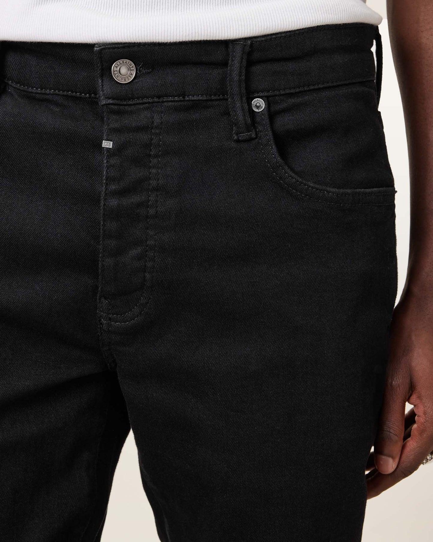 Jet Black Color Sid Jean from AllSaints