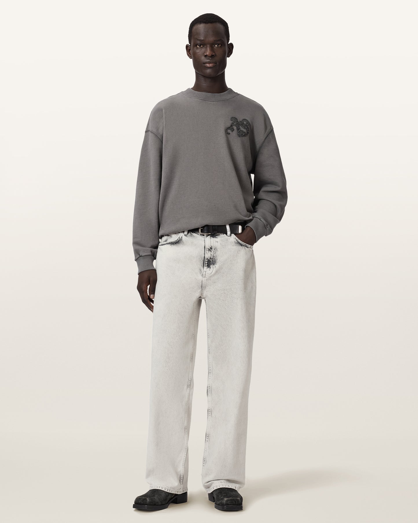 Washed Grey Color Lenny Jean from AllSaints