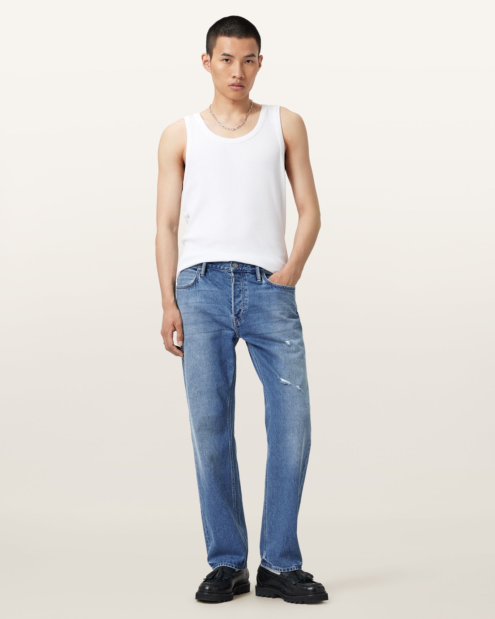 Washed Indigo Color Reid Jean from AllSaints