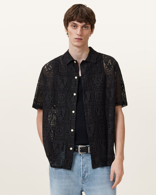 Black Color Netley SS Shirt from AllSaints