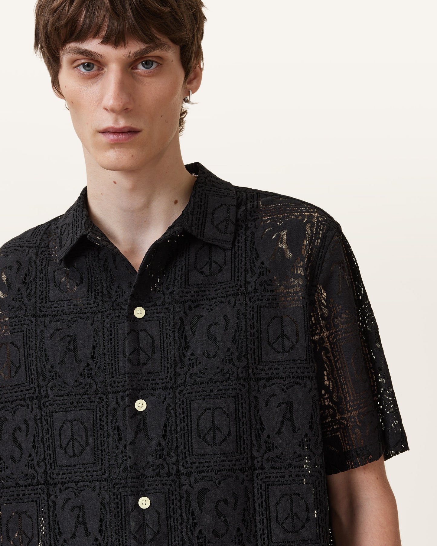Black Color Netley SS Shirt from AllSaints