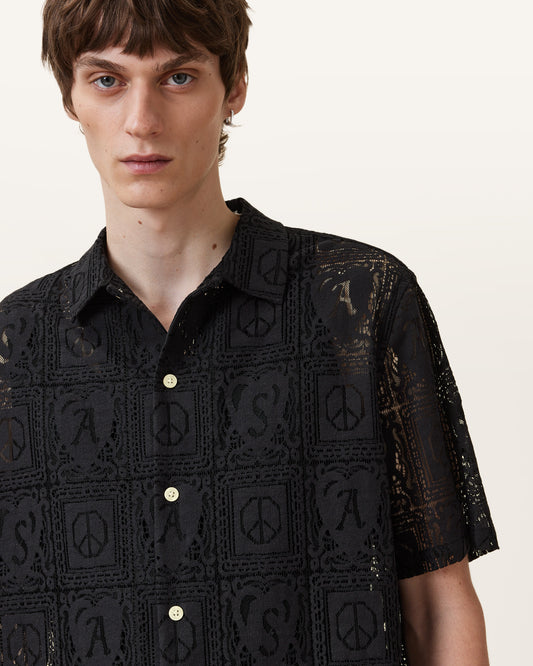 Black Color Netley SS Shirt from AllSaints
