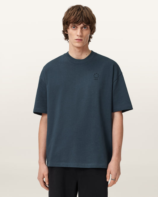 MOONSTONE BLUE Color Haven SS Crew from AllSaints