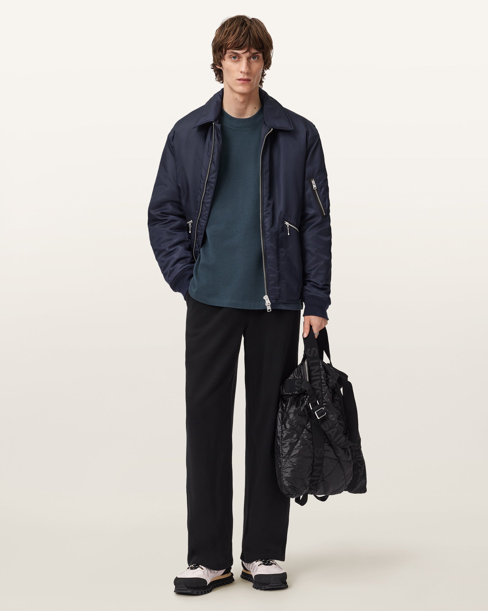 MOONSTONE BLUE Color Haven SS Crew from AllSaints