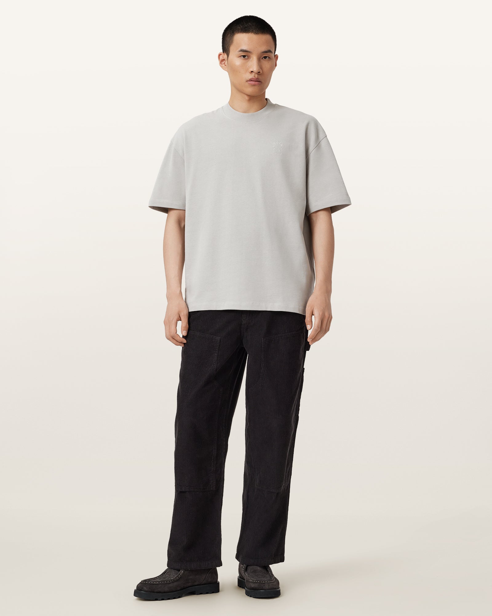 CARBON GREY Color Haven SS Crew from AllSaints