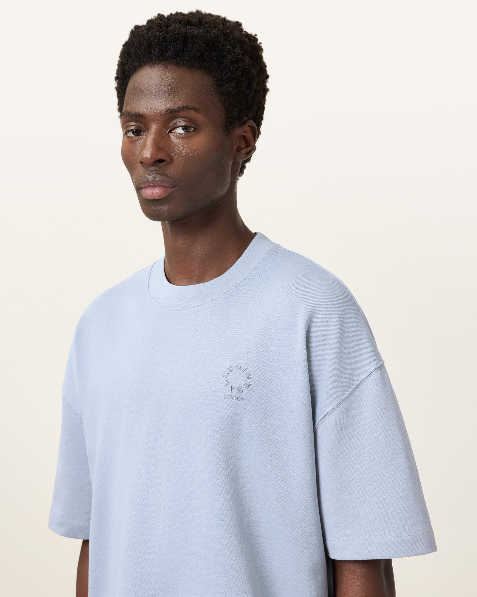 WILLOW BLUE Color Haven SS Crew from AllSaints