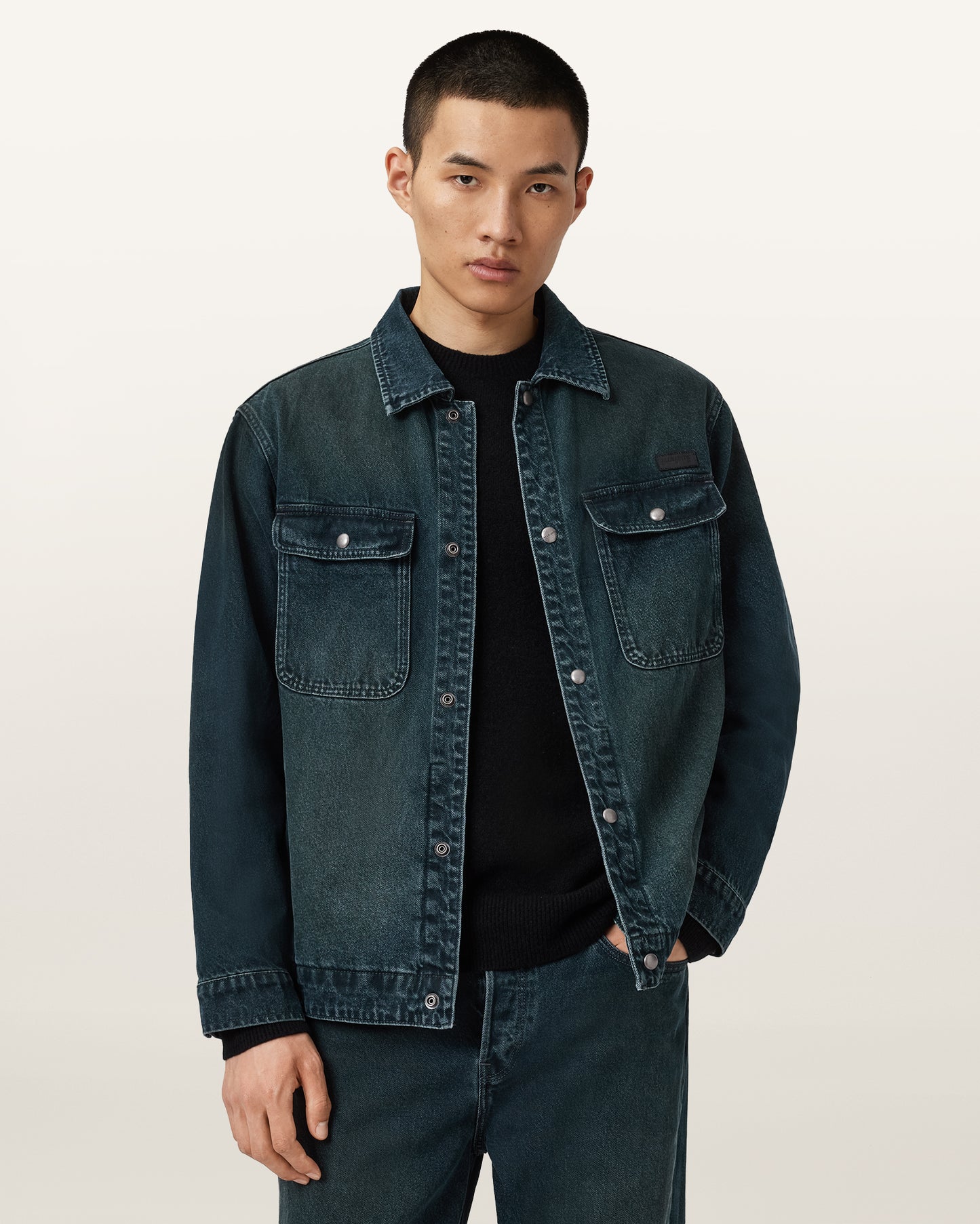 PHANTOM BLUE Color Castleford Jacket from AllSaints