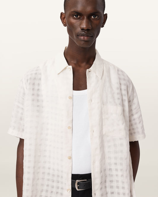 White Color Aubrey SS Shirt from AllSaints