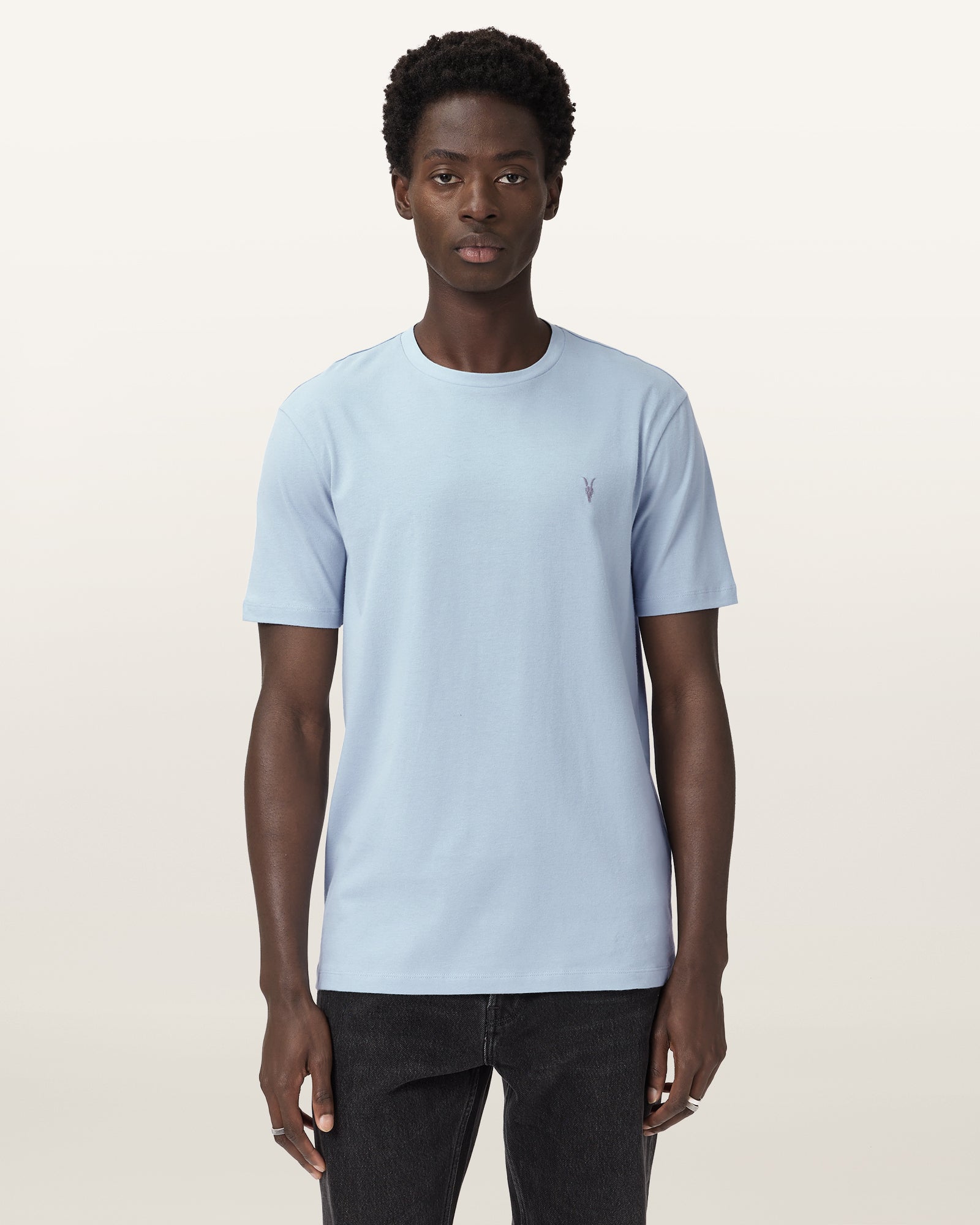 SPINEL BLUE Color Brace SS Crew from AllSaints