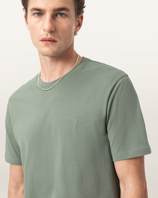 SPRING GREEN Color Brace SS Crew from AllSaints