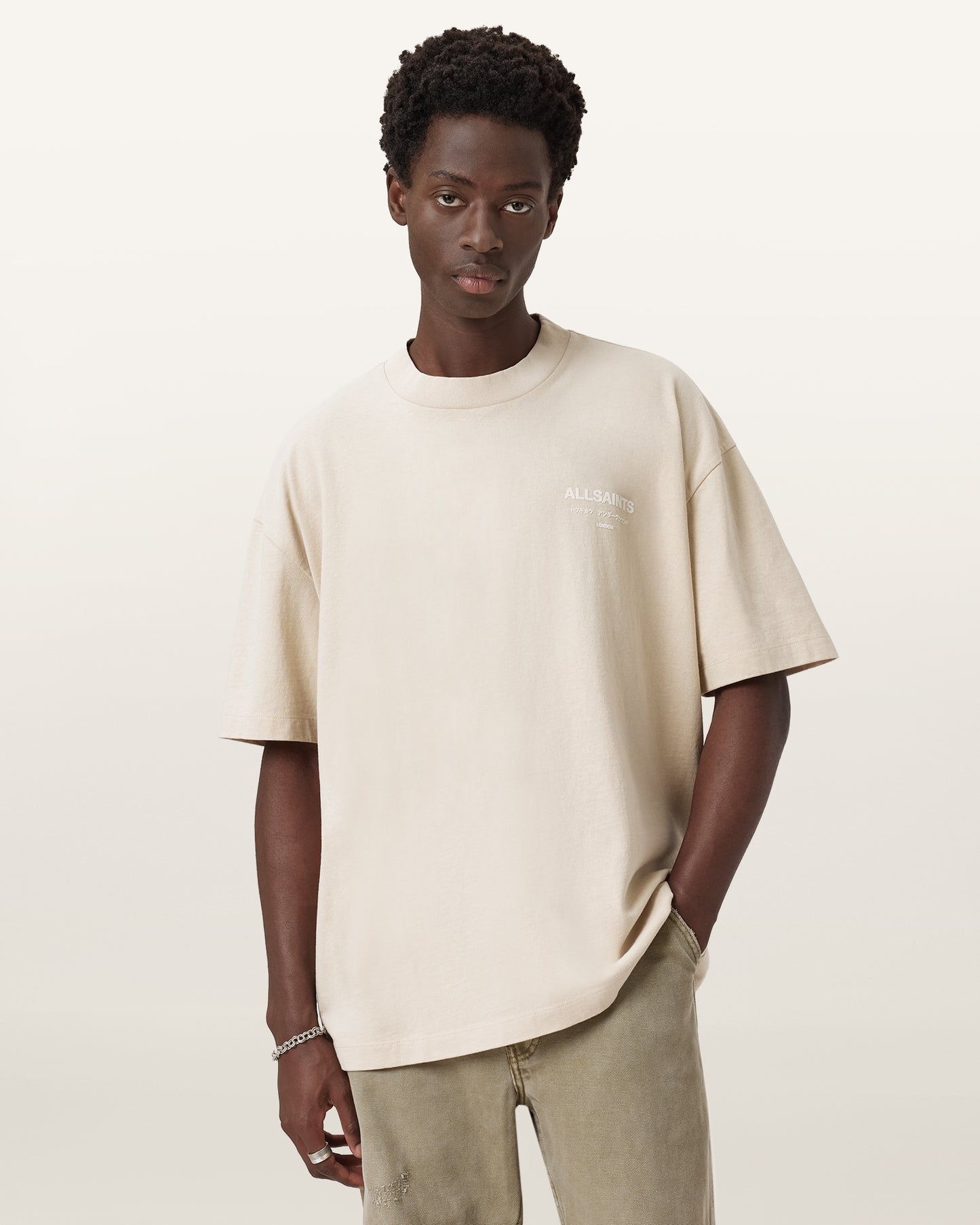 GASTOR GREEN Color Xander SS Crew from AllSaints