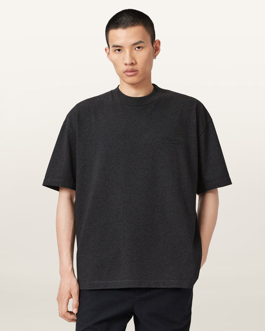 Charcoal Grey Color Xander SS Crew from AllSaints