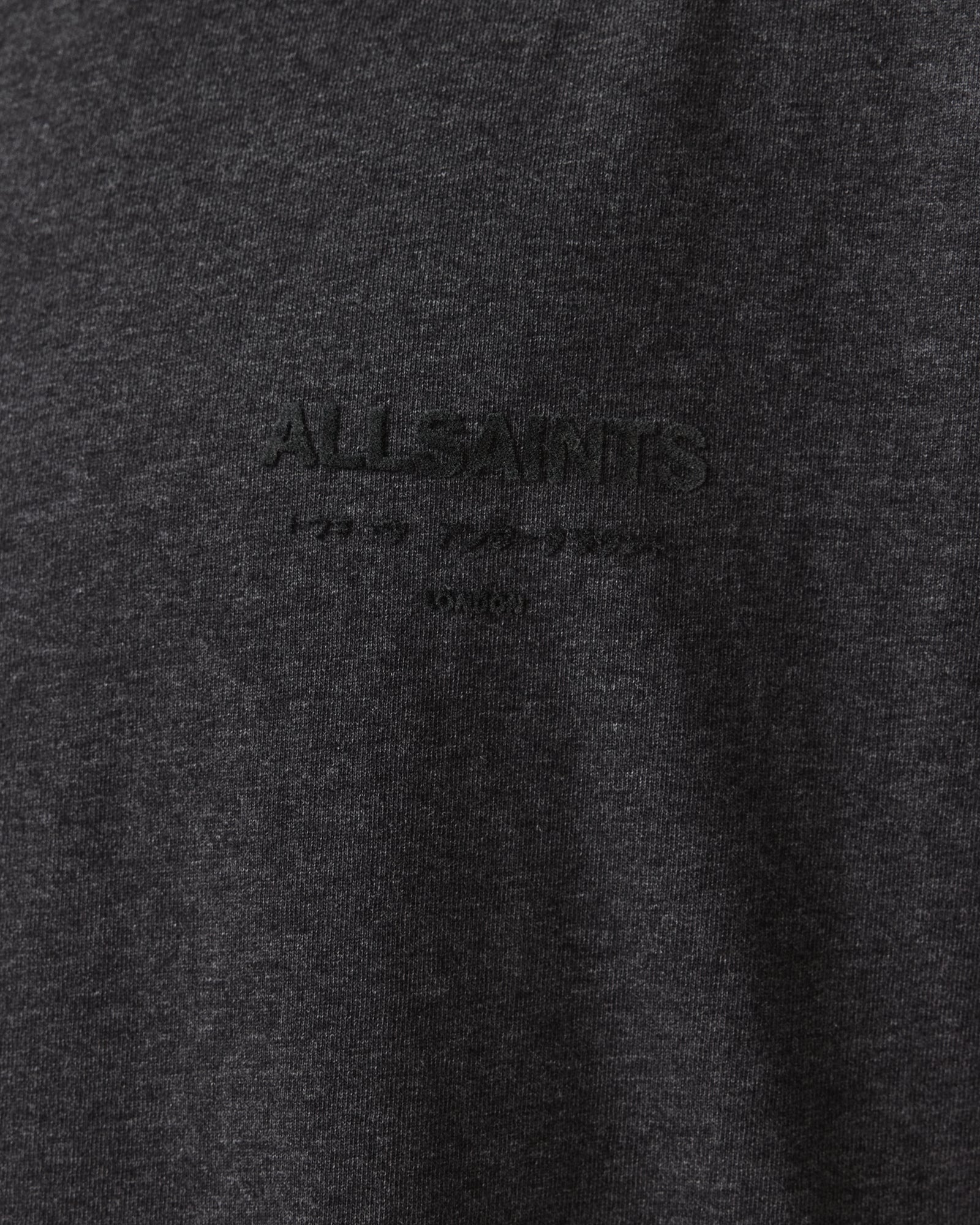 Charcoal Grey Color Xander SS Crew from AllSaints