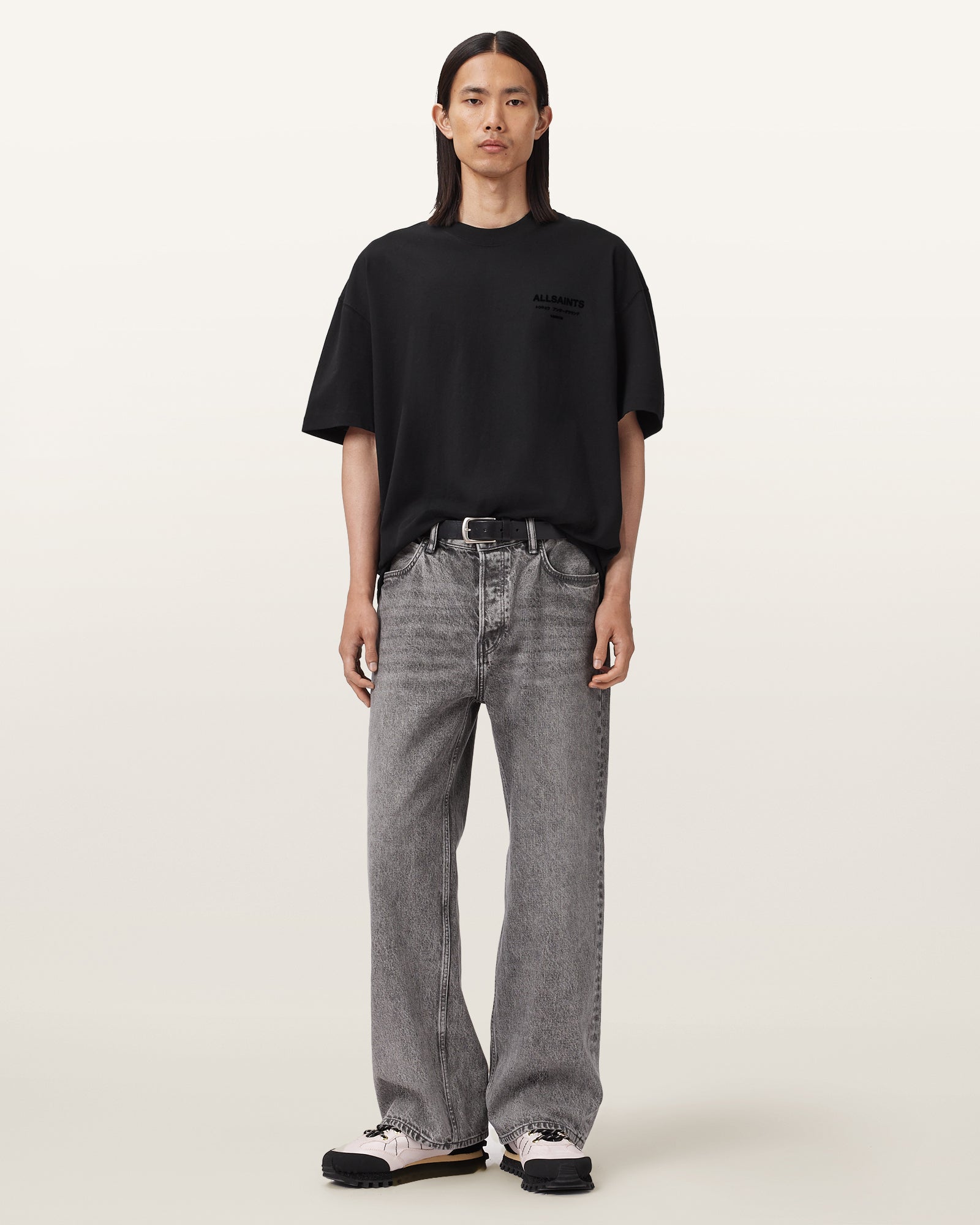 Jet Black Color Xander SS Crew from AllSaints