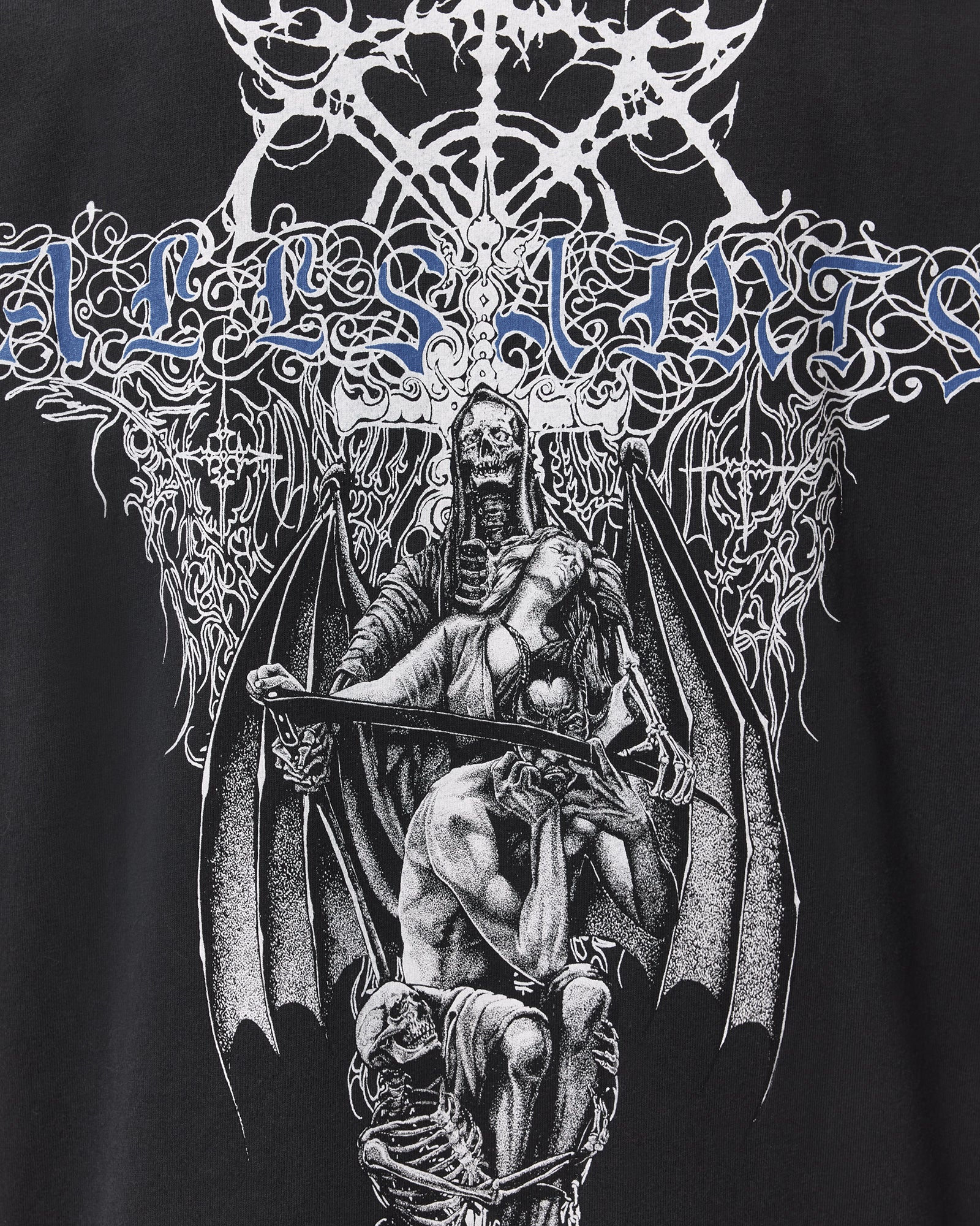 Washed Black Color Swords SS Crew from AllSaints
