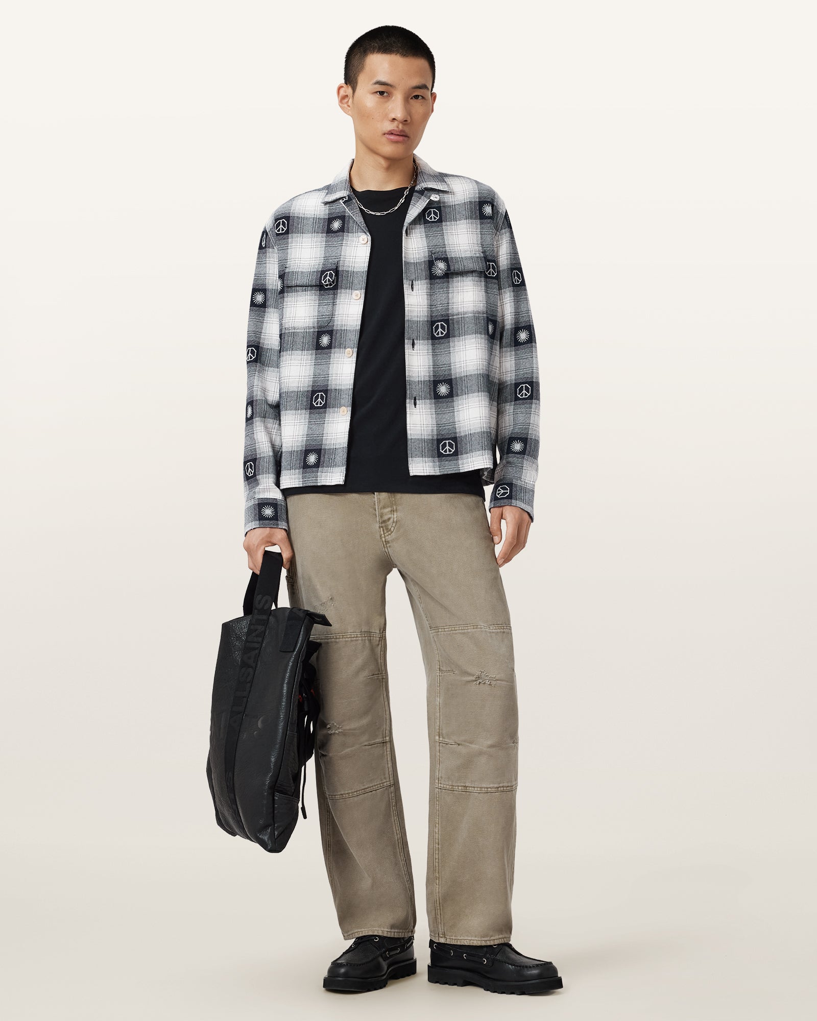 PEACOAT BLUE Color Castor LS Shirt from AllSaints