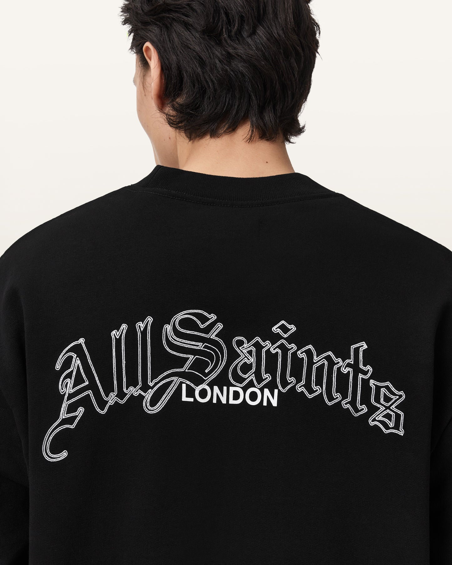 Washed Black Color Descent Crew from AllSaints