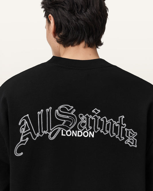 Washed Black Color Descent Crew from AllSaints