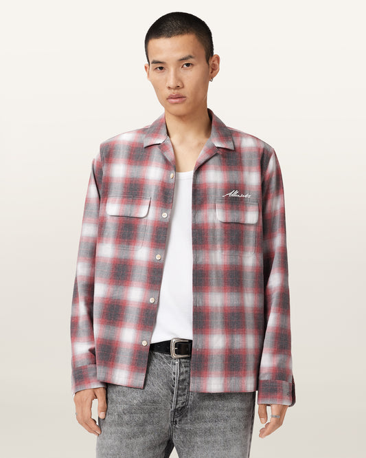 CLARET RED Color Shams LS Shirt from AllSaints