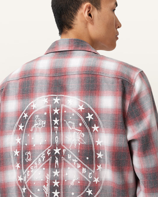 CLARET RED Color Shams LS Shirt from AllSaints