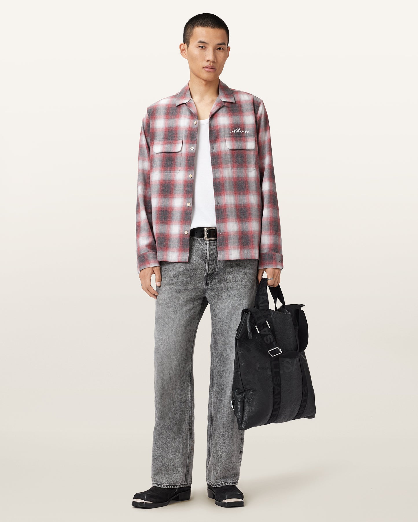 CLARET RED Color Shams LS Shirt from AllSaints