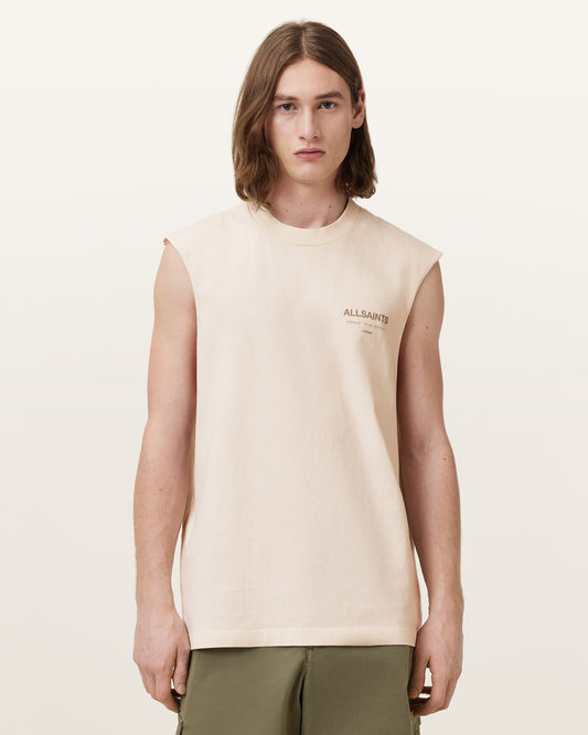 SANDY WHITE Color Underground SL Crew from AllSaints