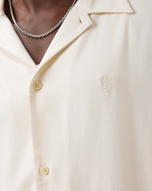 JETSTREAM WHITE Color Rialto SS Shirt from AllSaints