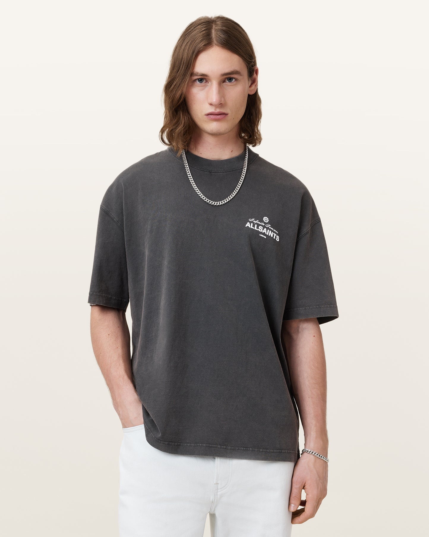 Washed Black Color Soleil SS Crew from AllSaints