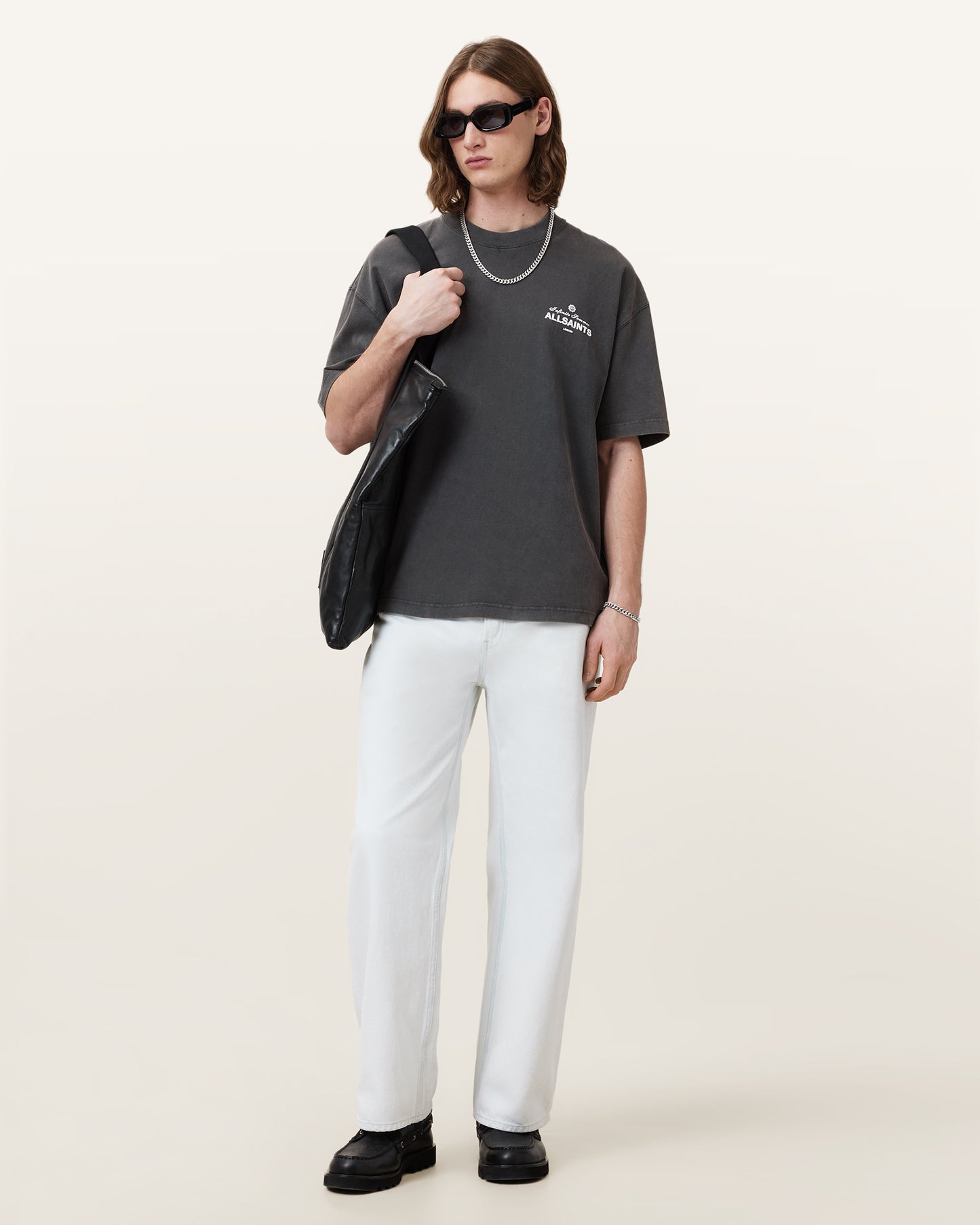 Washed Black Color Soleil SS Crew from AllSaints