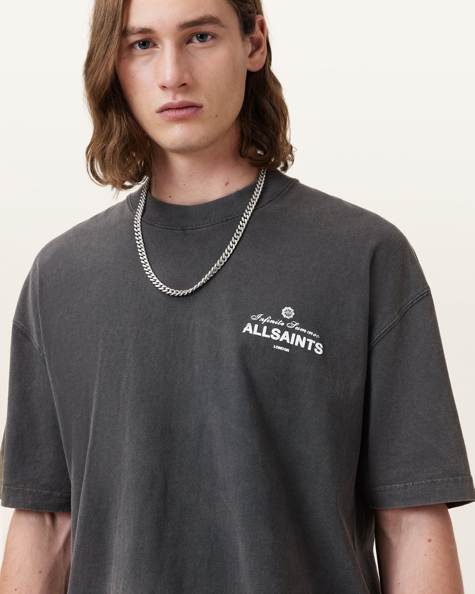 Washed Black Color Soleil SS Crew from AllSaints
